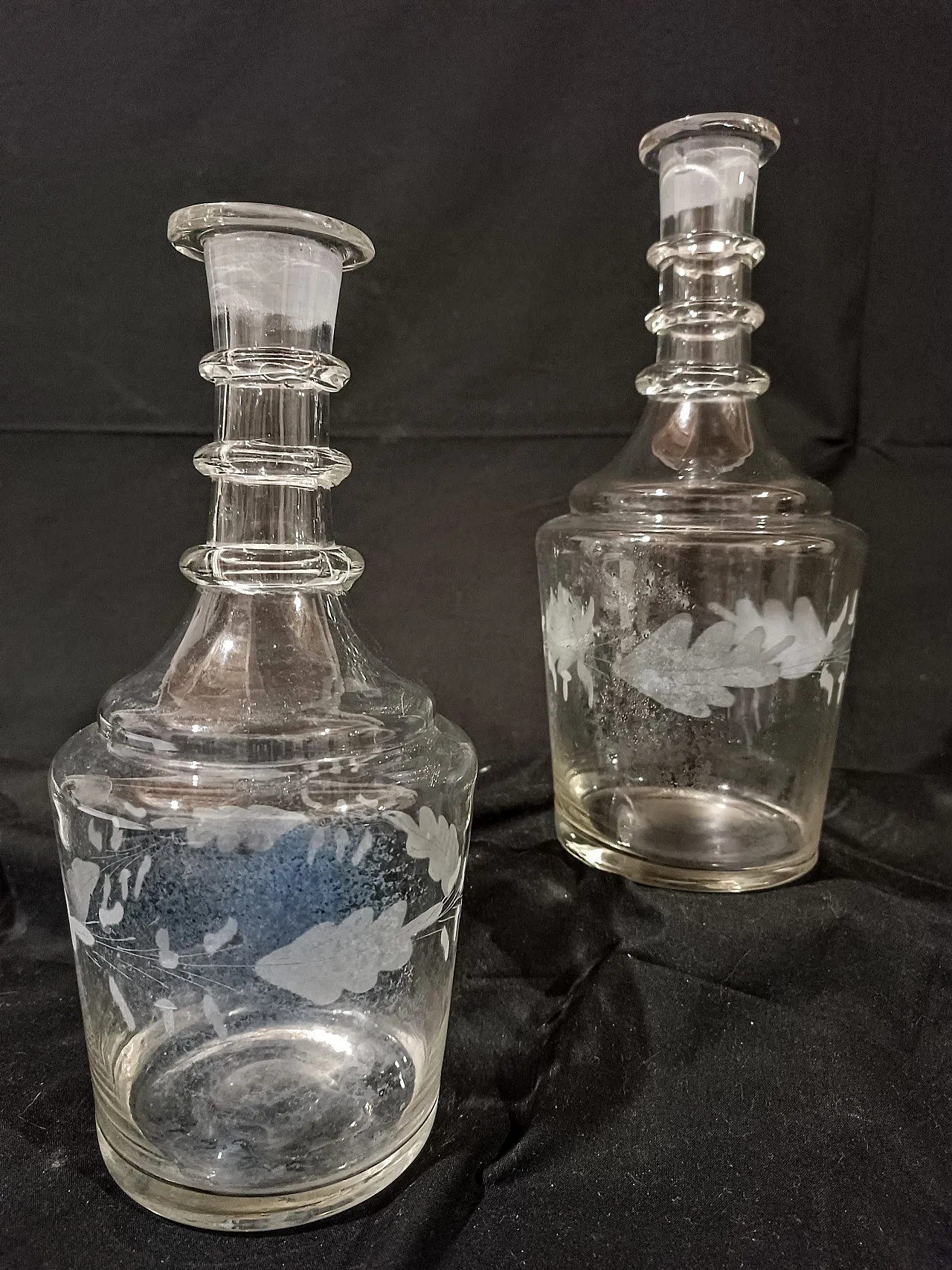 Coppia Bottiglie Decanter Inglesi Georgiane Giorgio III, 16