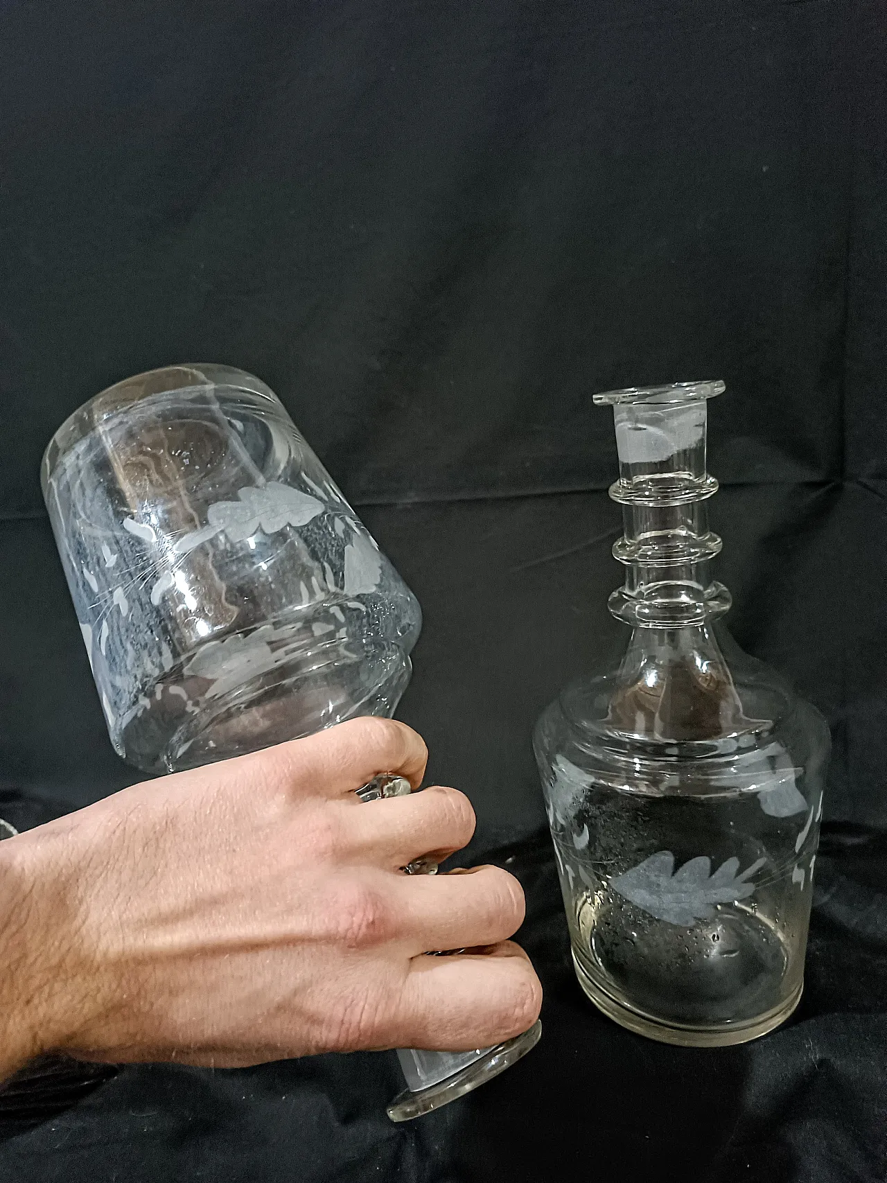 Coppia Bottiglie Decanter Inglesi Georgiane Giorgio III, 20