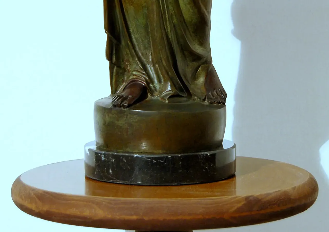 Bronze sculpture, Hebe the Greek goddess by James Hunt, 19th century 6