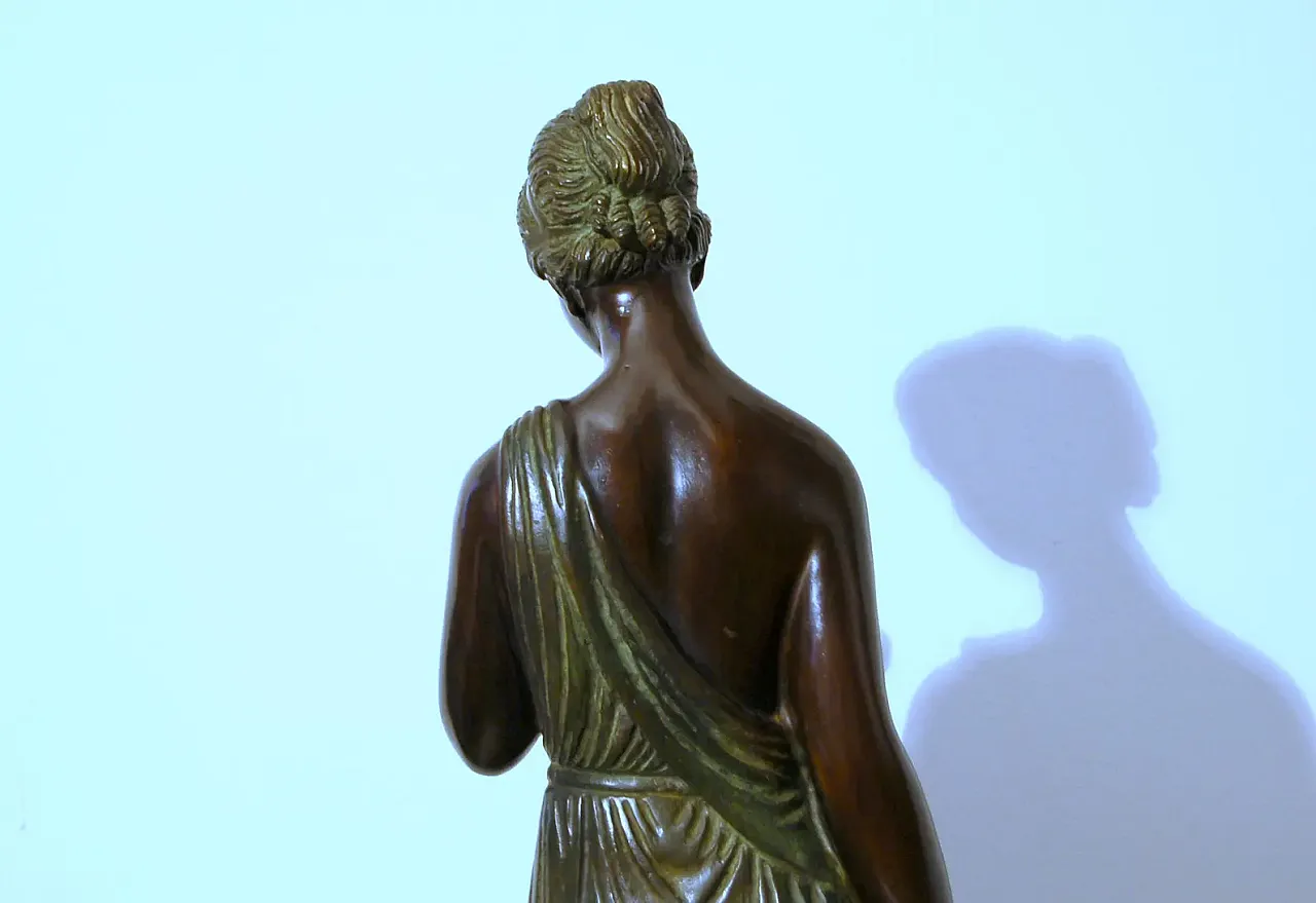 Bronze sculpture, Hebe the Greek goddess by James Hunt, 19th century 8