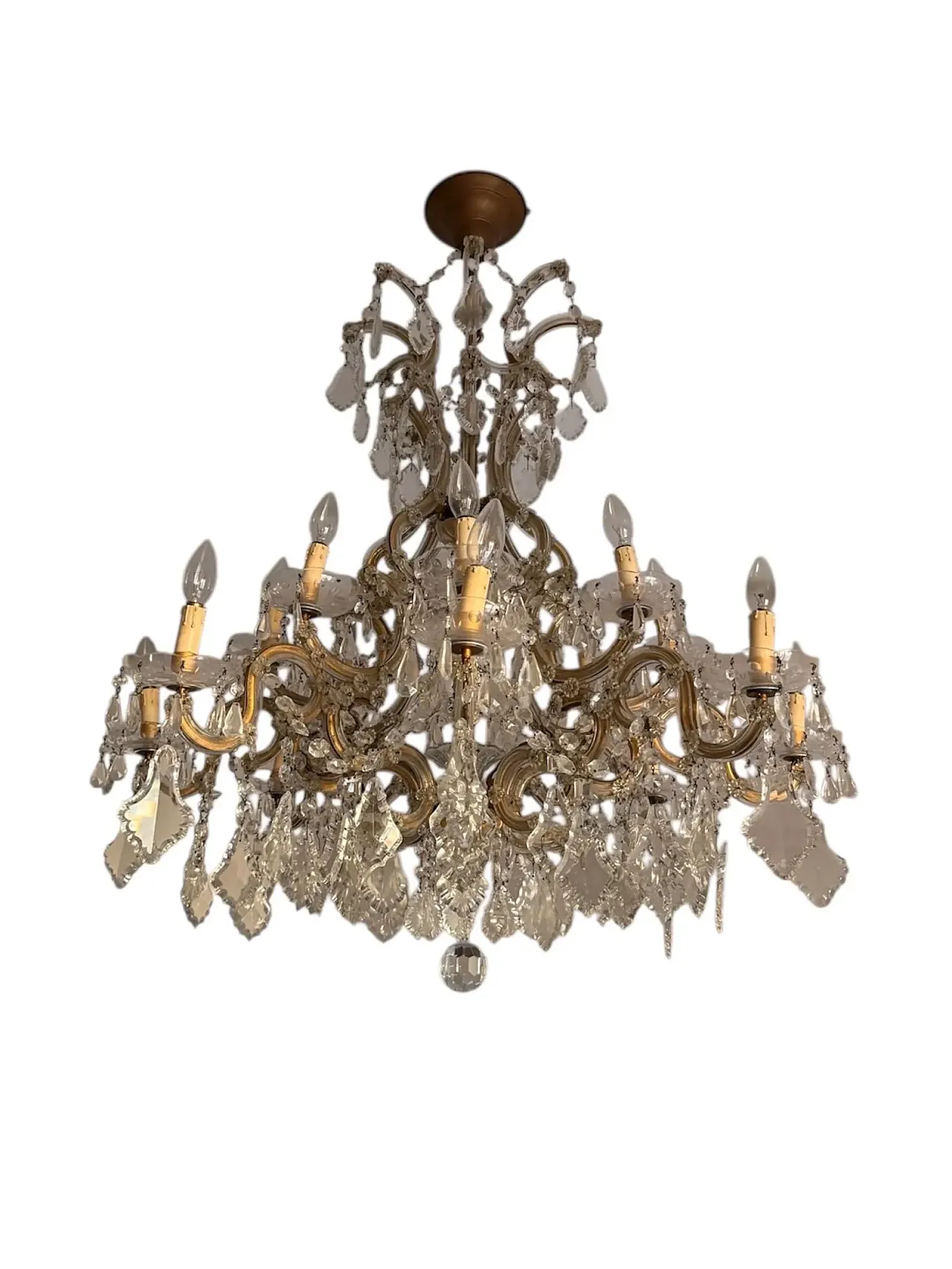 Maria Teresa style glass chandelier, early 20th century 1