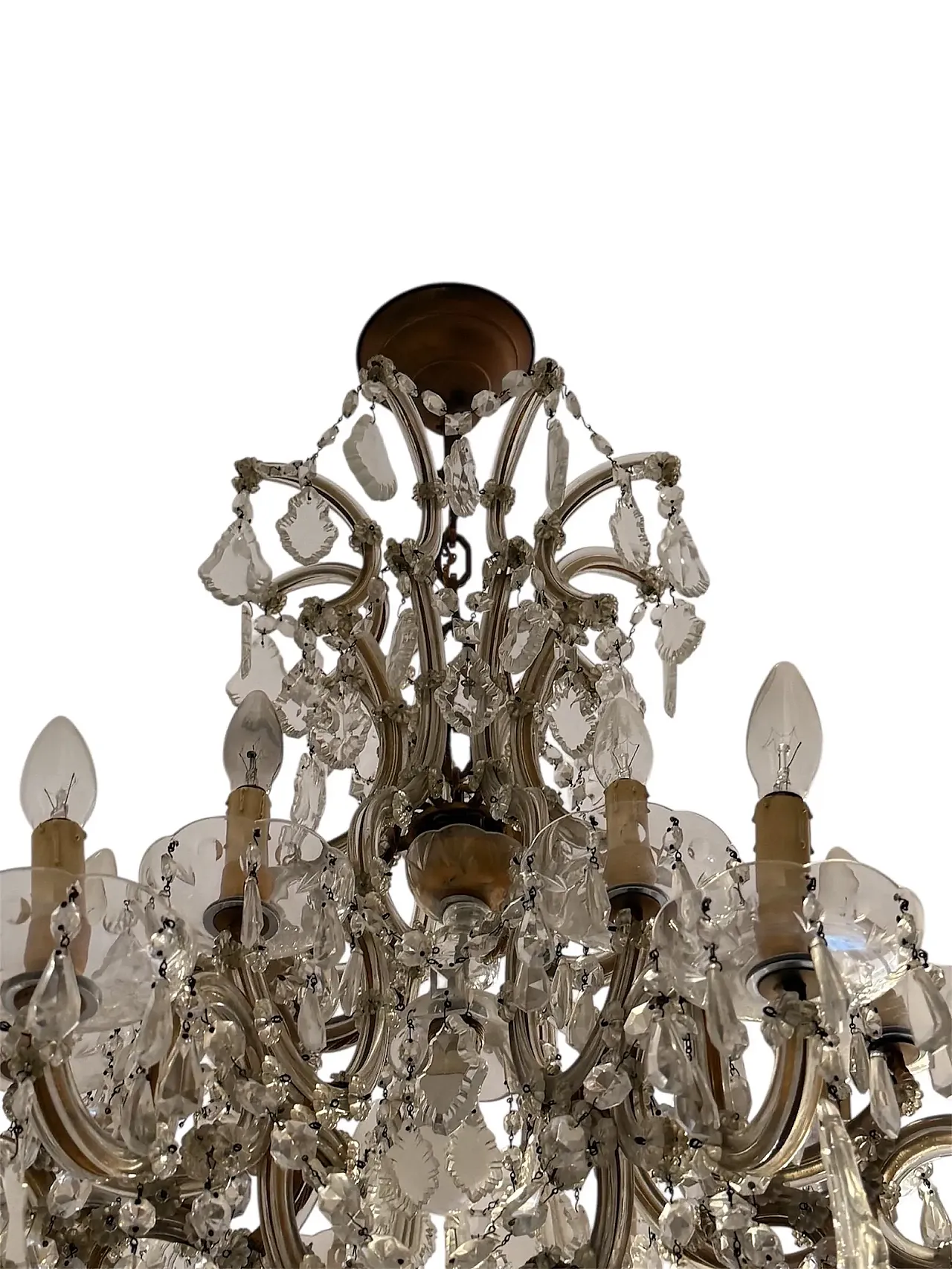 Maria Teresa style glass chandelier, early 20th century 3