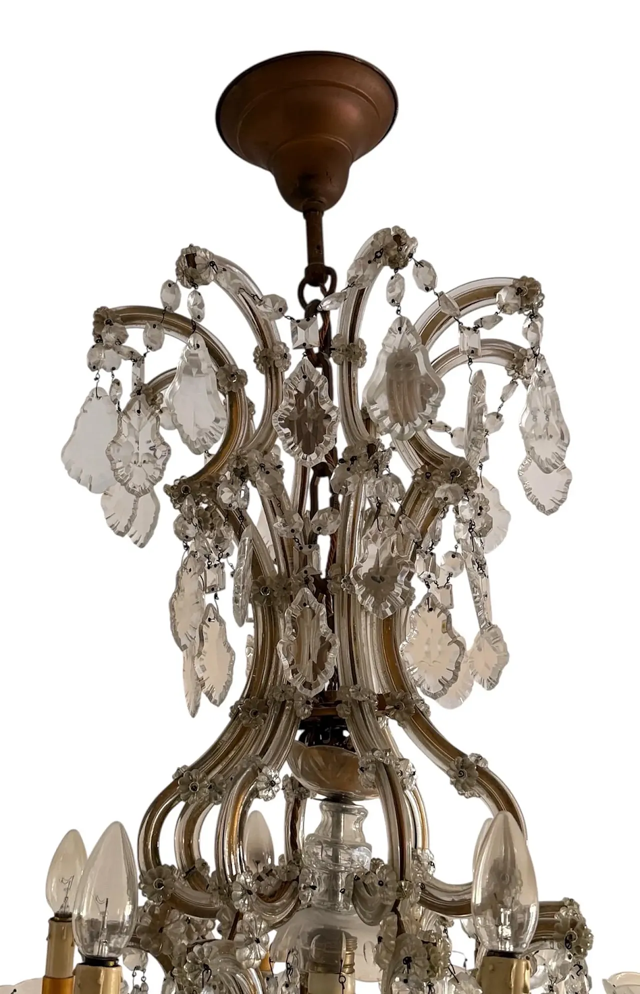Maria Teresa style glass chandelier, early 20th century 4