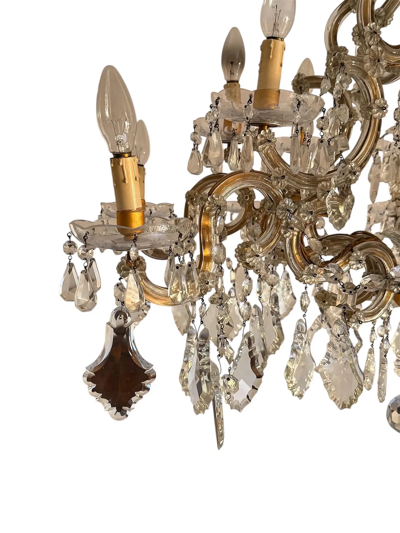 Maria Teresa style glass chandelier, early 20th century 7