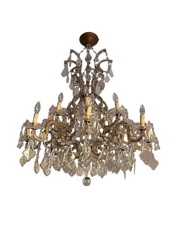 Maria Teresa style glass chandelier, early 20th century