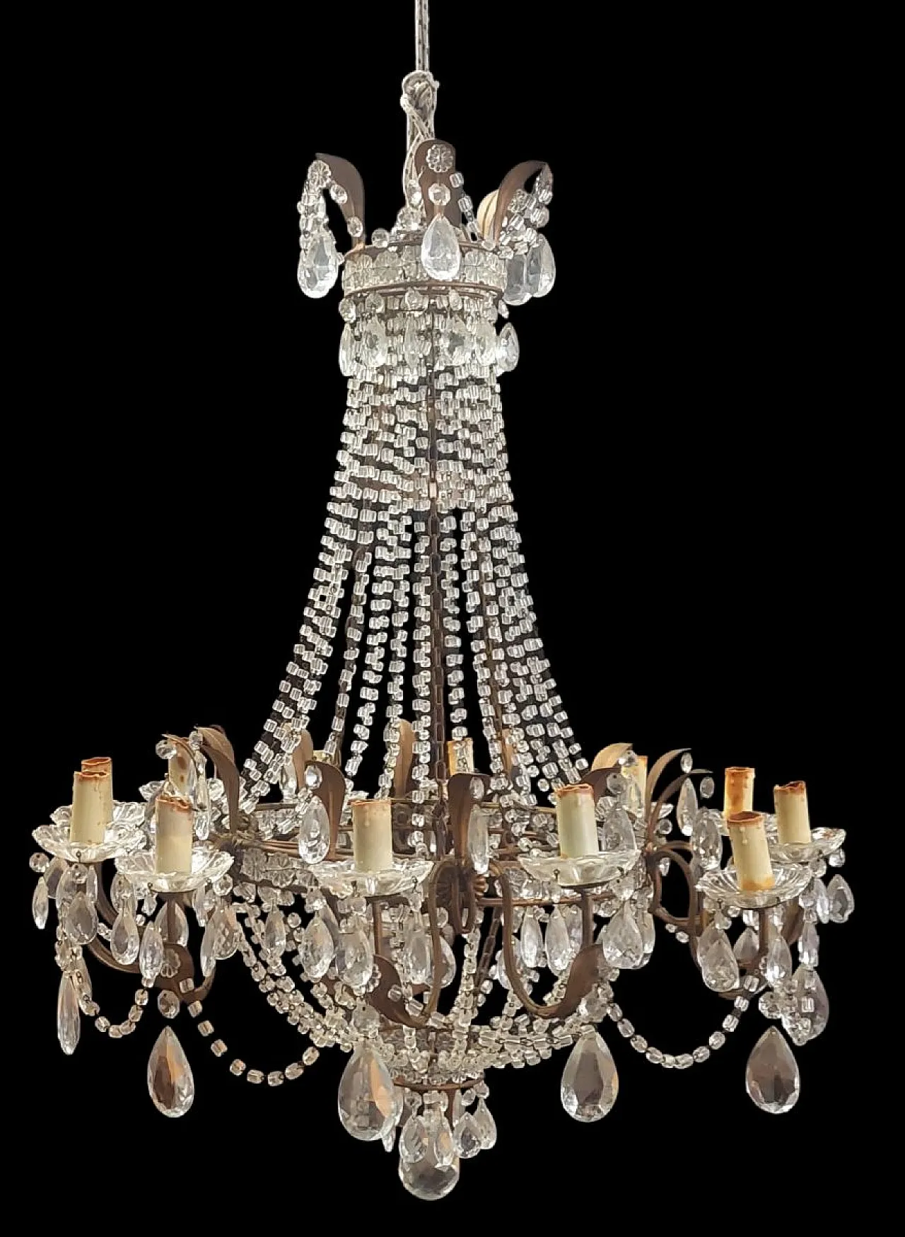 Lampadario a forma di mongolfiera, fine '800 12