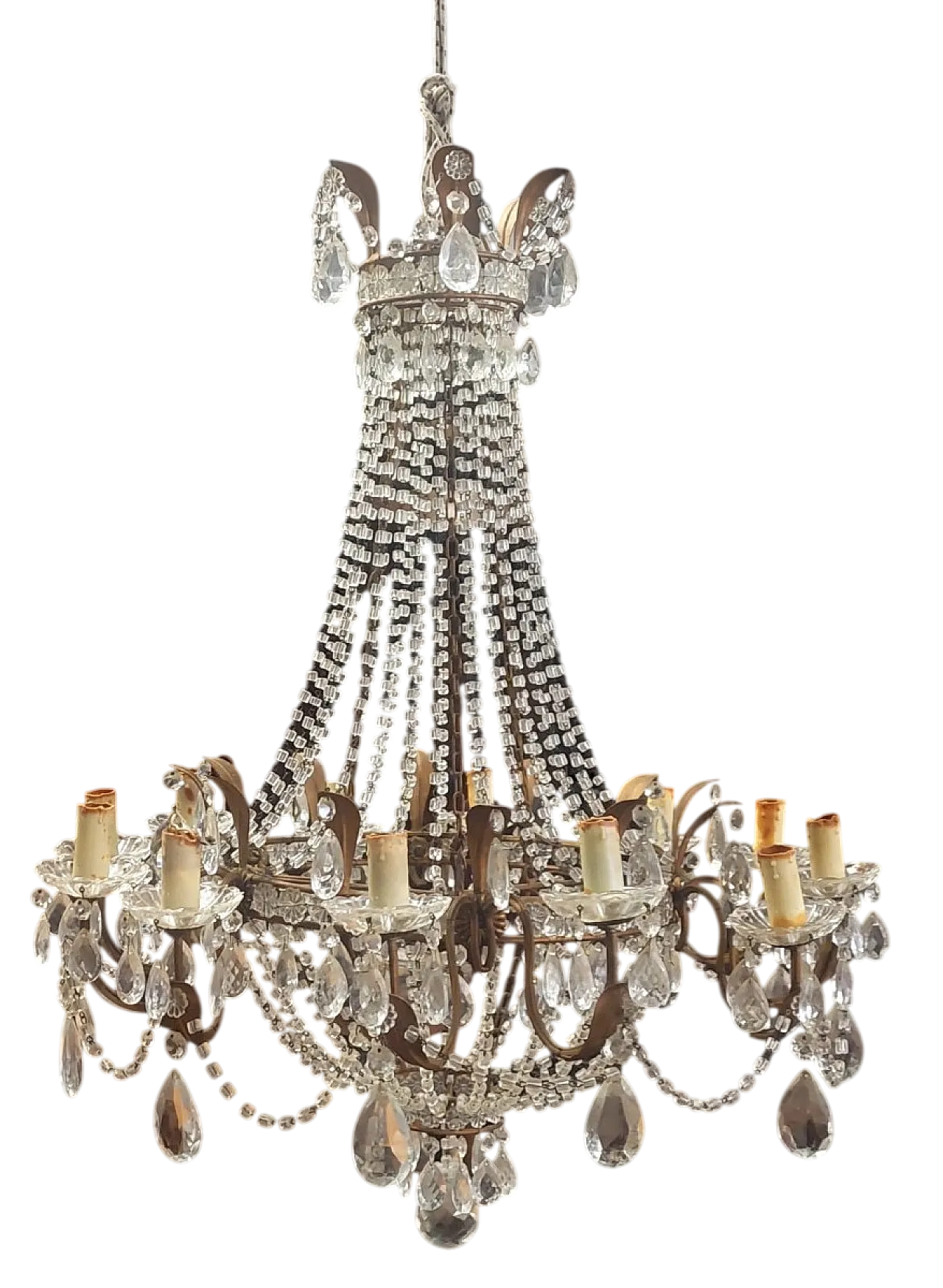 Lampadario a forma di mongolfiera, fine '800 13