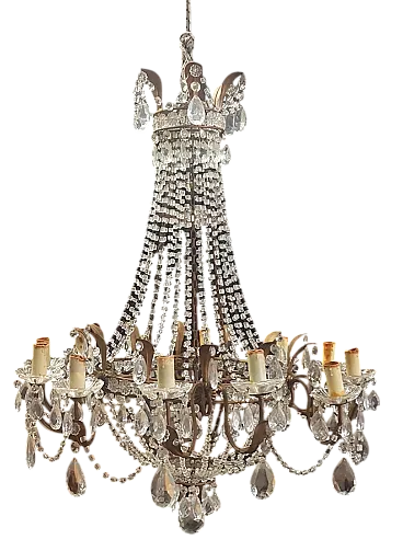 Lampadario a forma di mongolfiera, fine '800