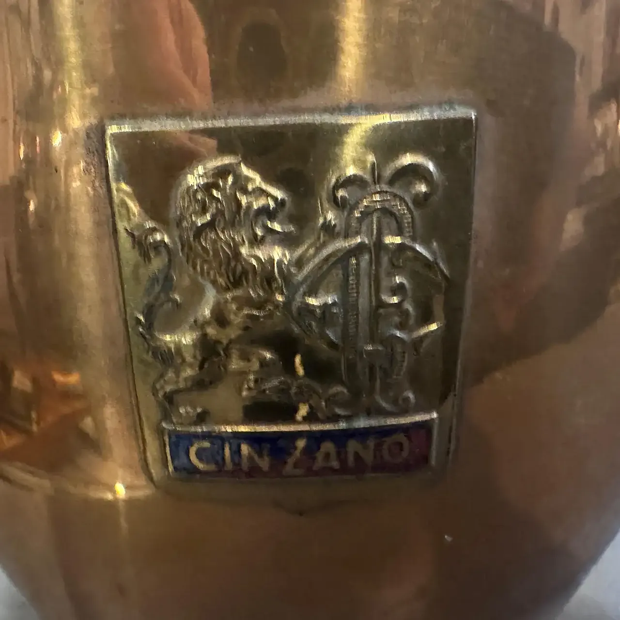 Mid-Century Modern copper wine cooler by Cinzano, 1950s 4