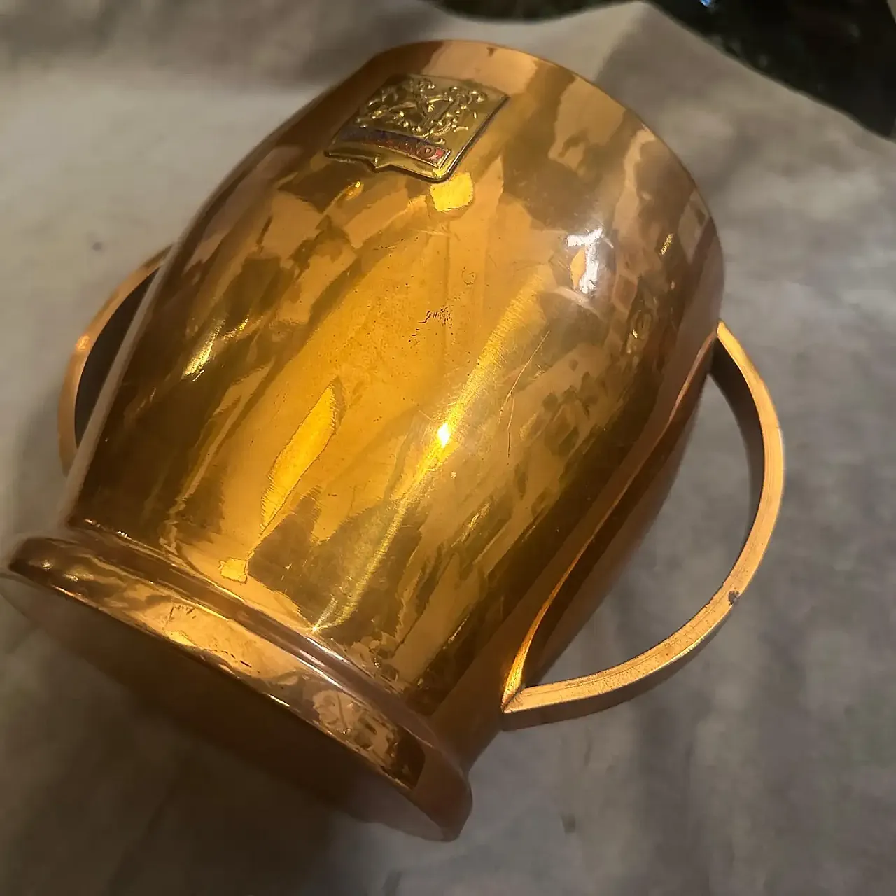 Mid-Century Modern copper wine cooler by Cinzano, 1950s 5