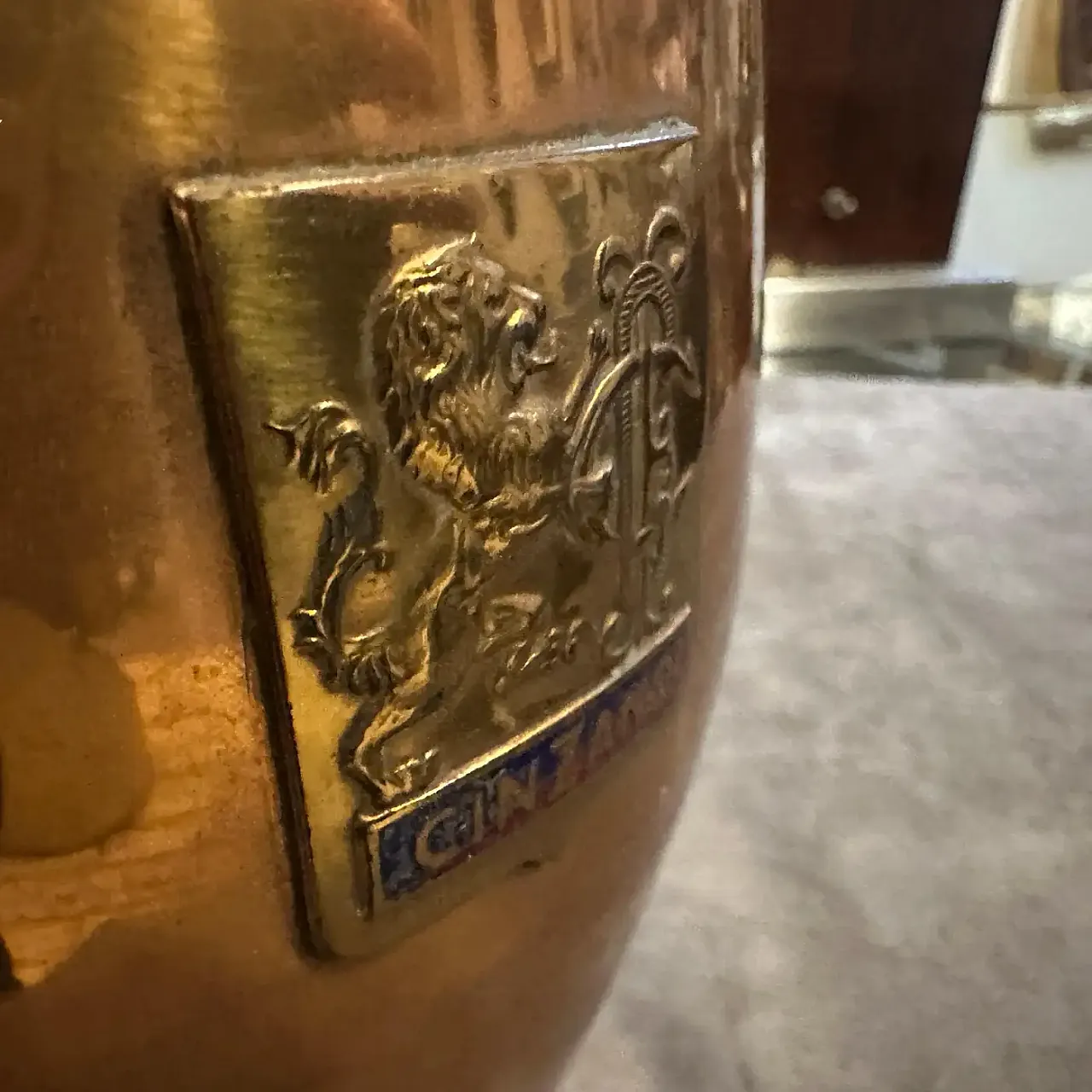 Mid-Century Modern copper wine cooler by Cinzano, 1950s 6