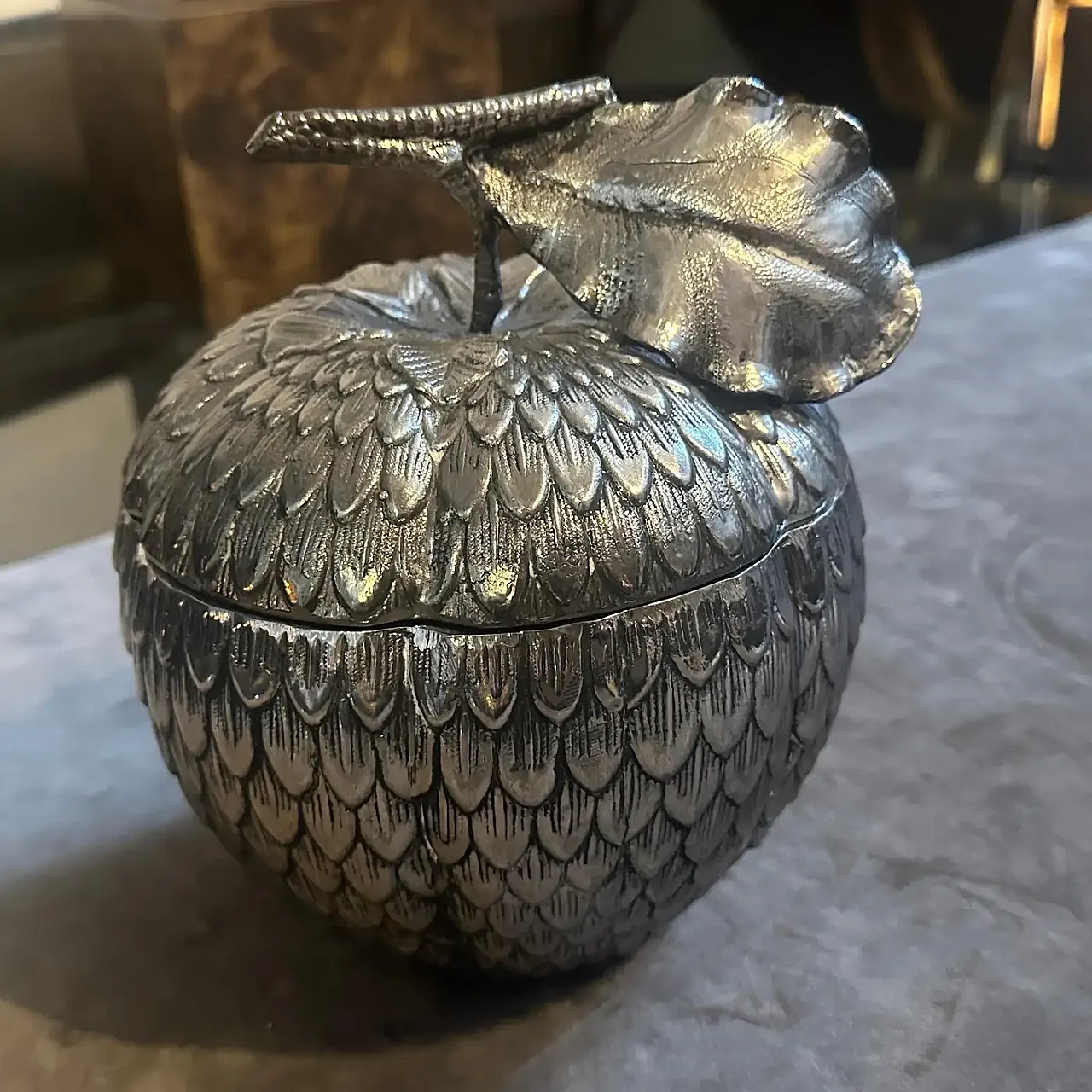 Secchiello per il ghiaccio in peltro di Mauro Manetti, anni '70 6