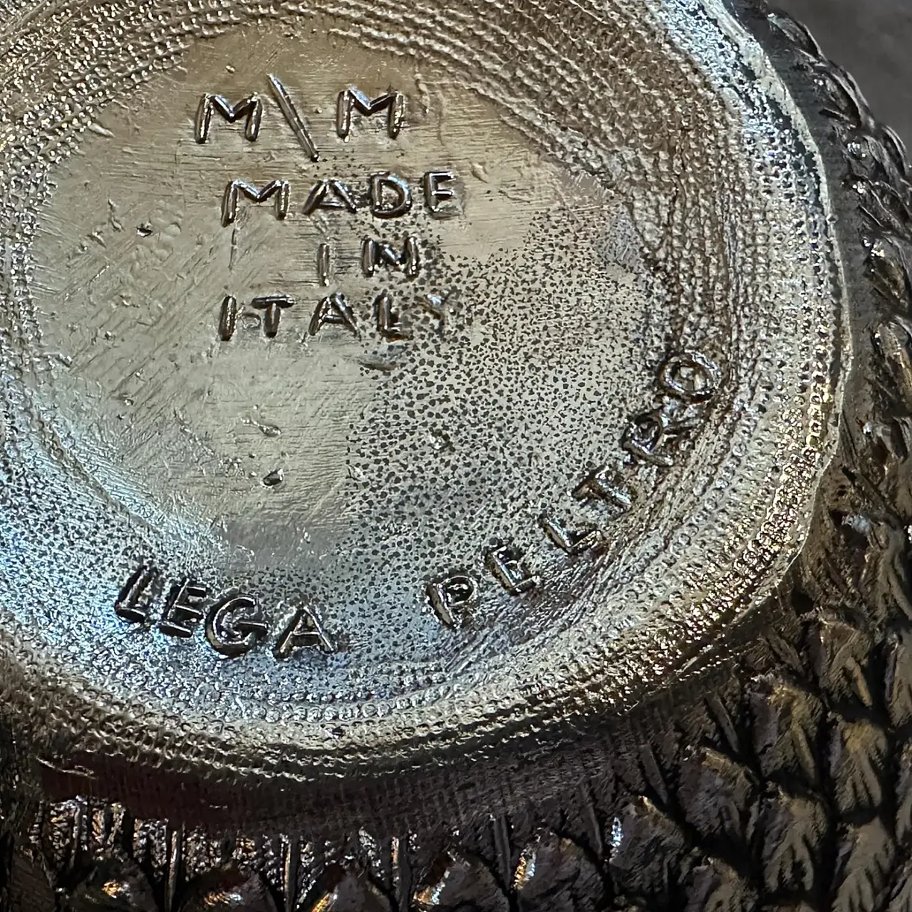 Secchiello per il ghiaccio in peltro di Mauro Manetti, anni '70 8