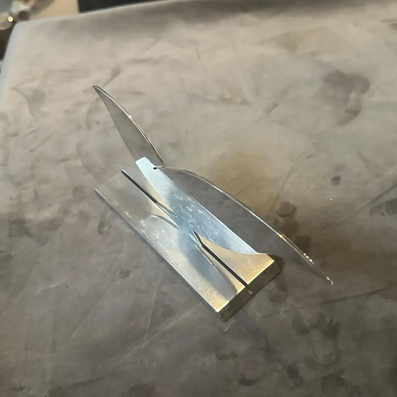 Scultura in argento placcato La Palombella di Lino Sabattini, anni '90 7