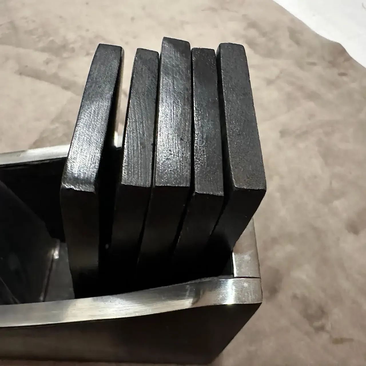 Modern luxury wood and silver plated Domino table game, 1990s 13