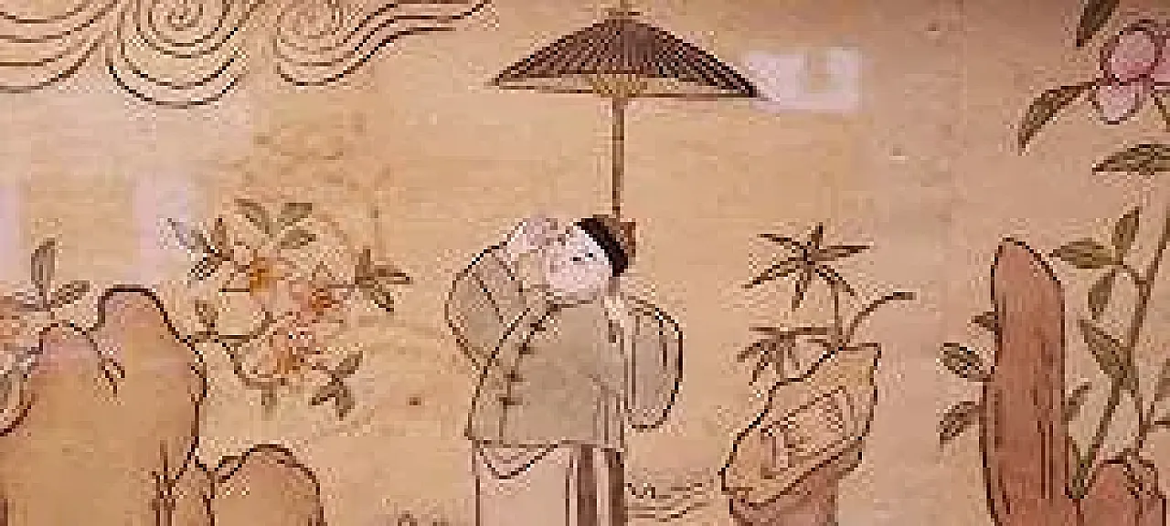 5 Paintings on pith paper, late 19th century 5