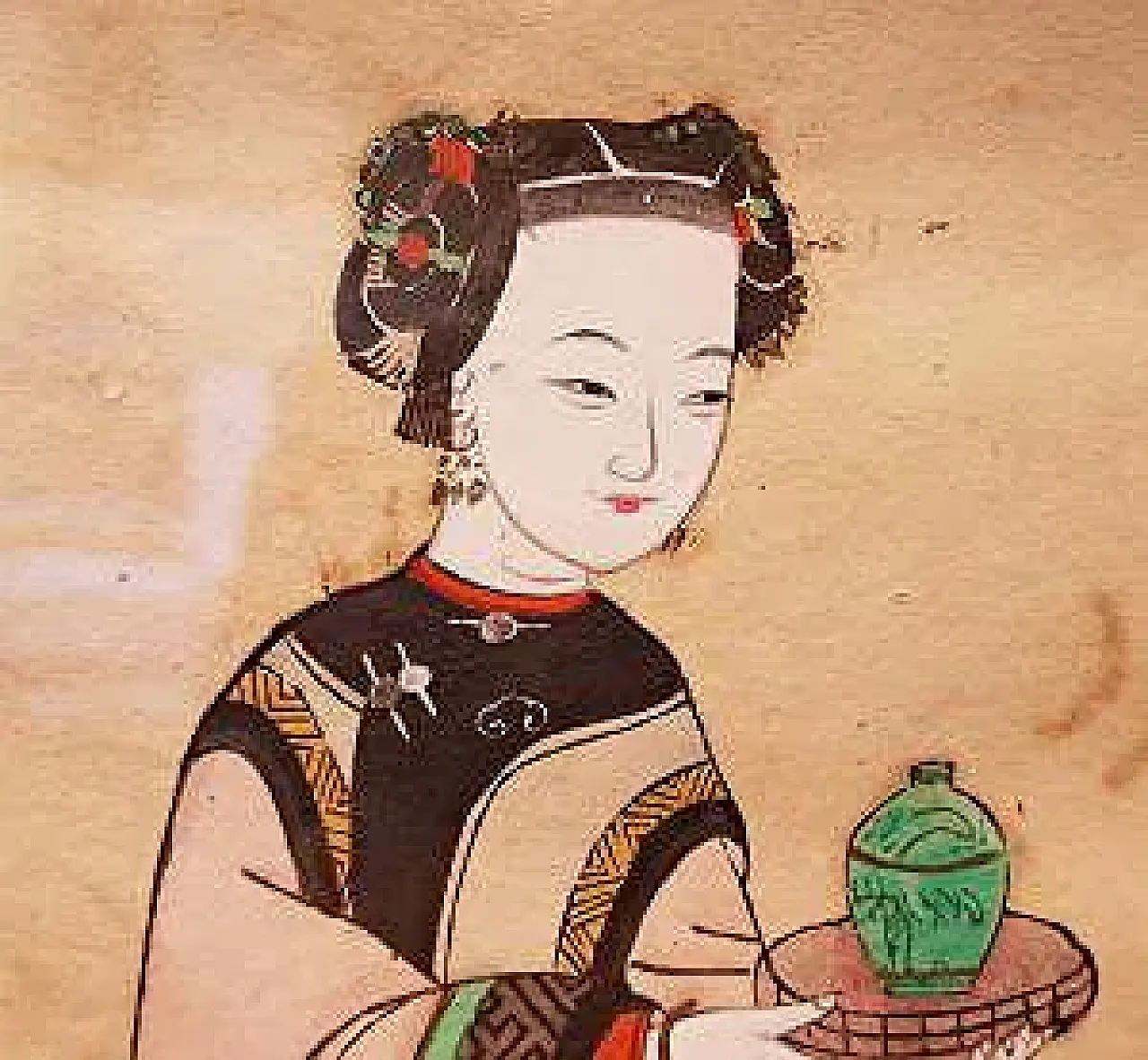 5 Paintings on pith paper, late 19th century 8