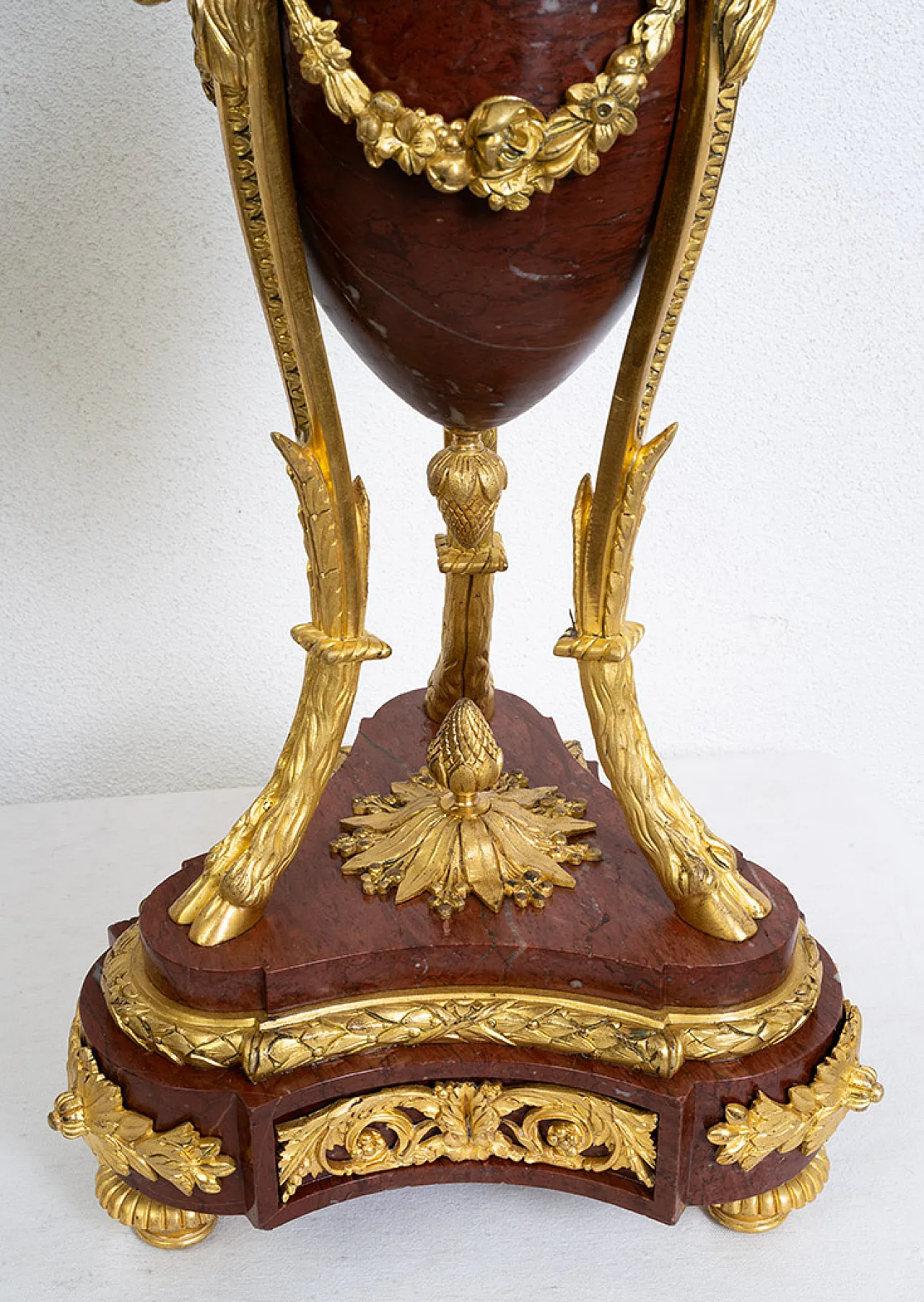 Coppia di candelabri Napoleone III in bronzo dorato, '800 3
