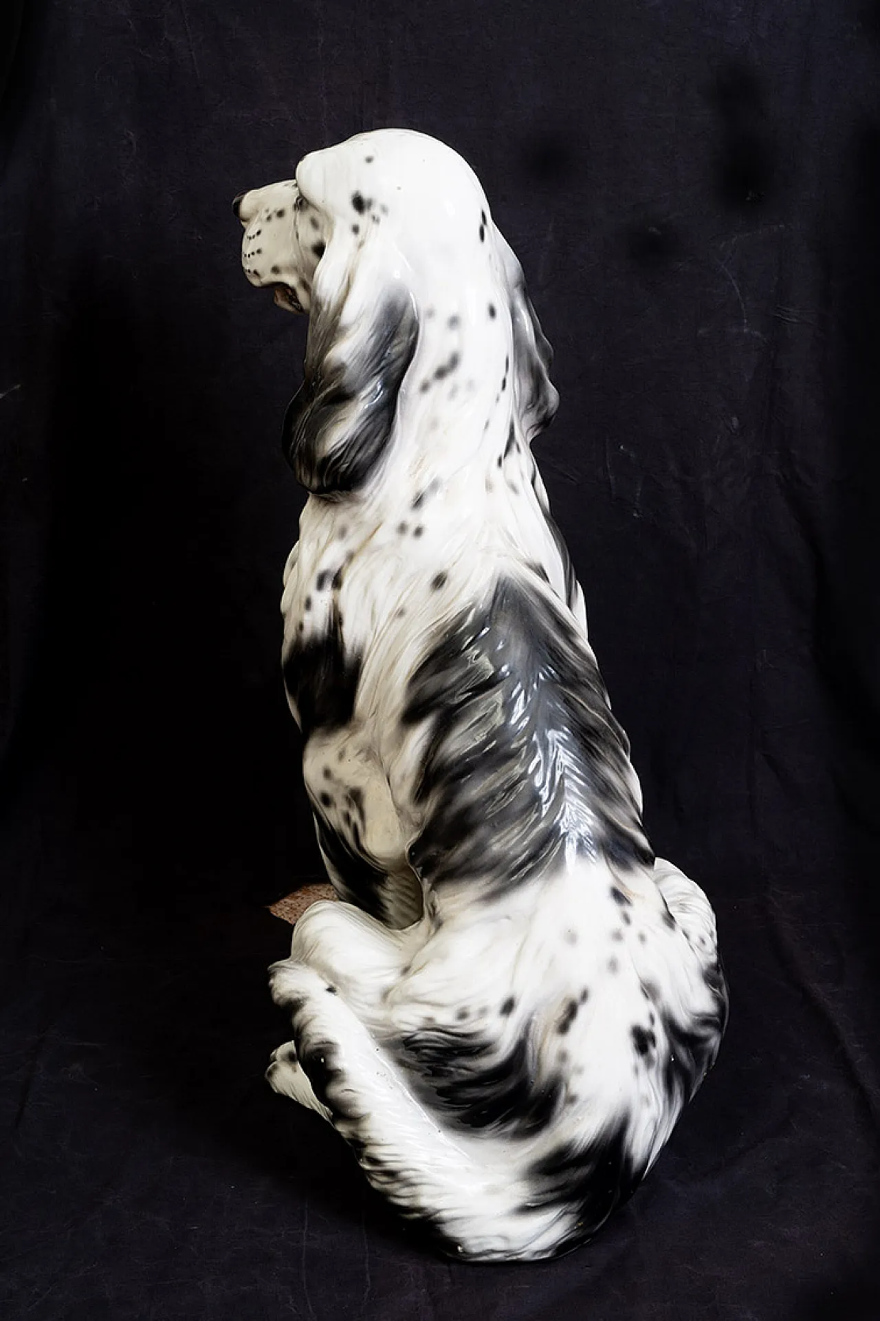 Scultura in porcellana policroma raffigurante Setter Inglese, anni '60 3