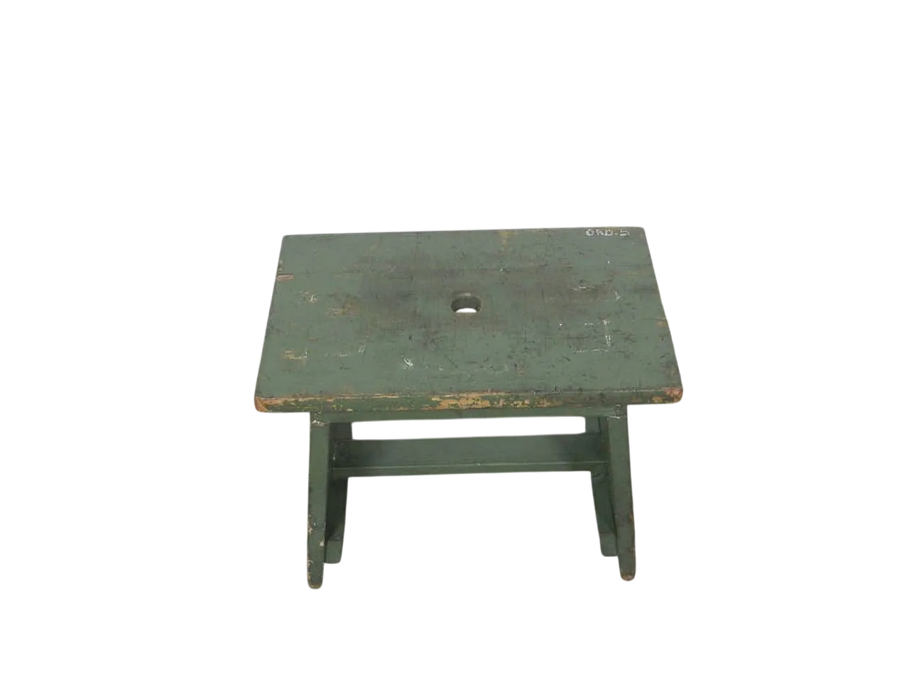 Sgabello di appoggio in legno di abete 1960 10