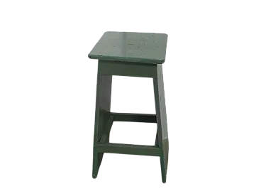 Sgabello in legno di abete 1960