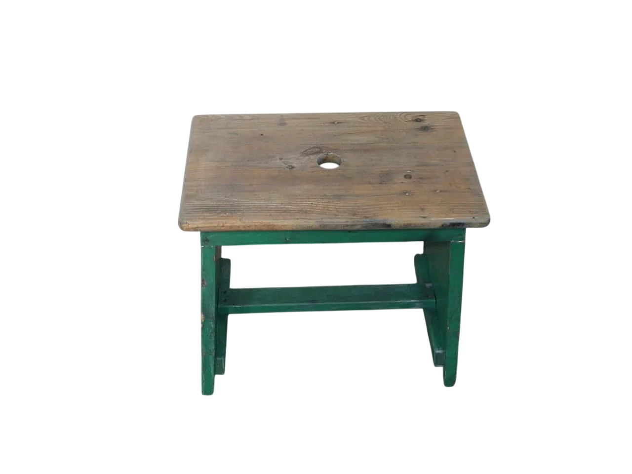 Sgabello di appoggio in legno di abete 1960 11