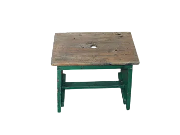 Sgabello di appoggio in legno di abete 1960