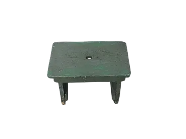 Sgabello di appoggio in legno di abete 1960