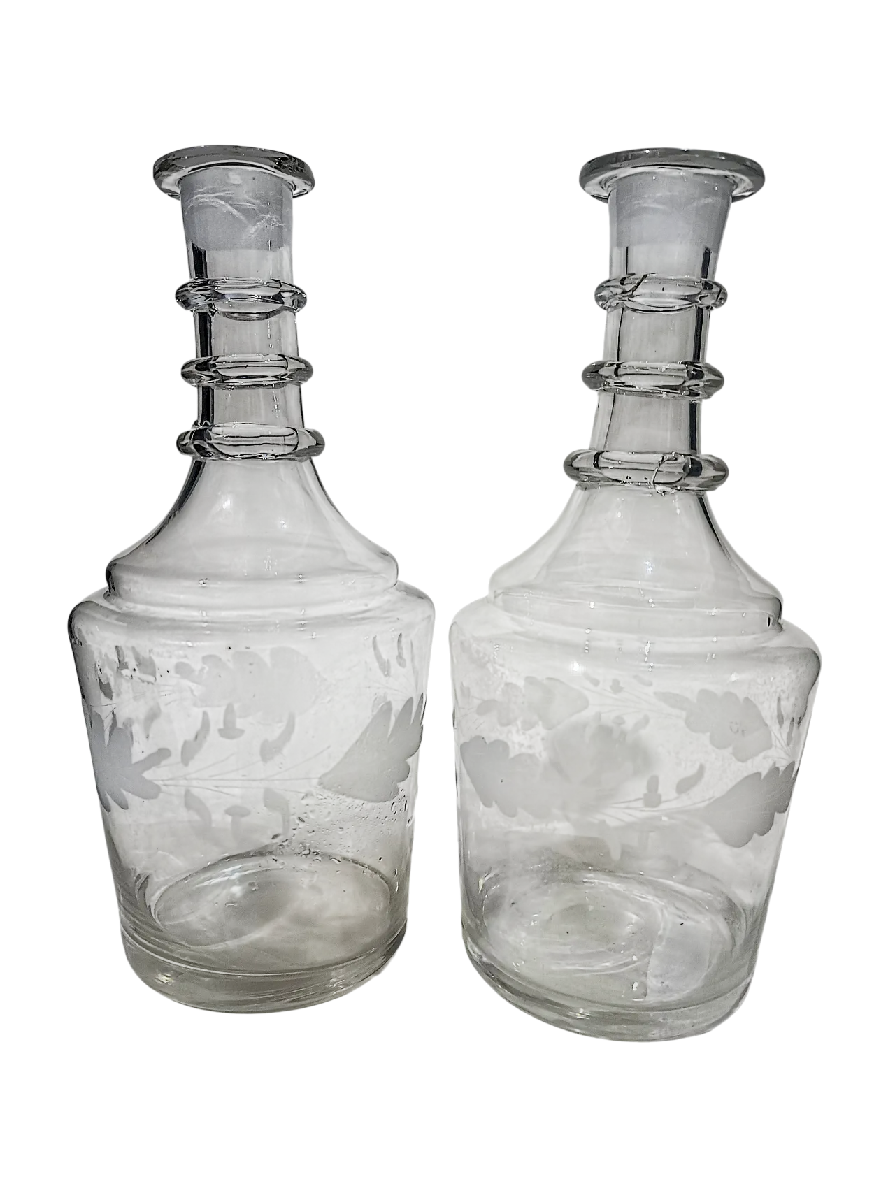 Coppia Bottiglie Decanter Inglesi Georgiane Giorgio III, 23