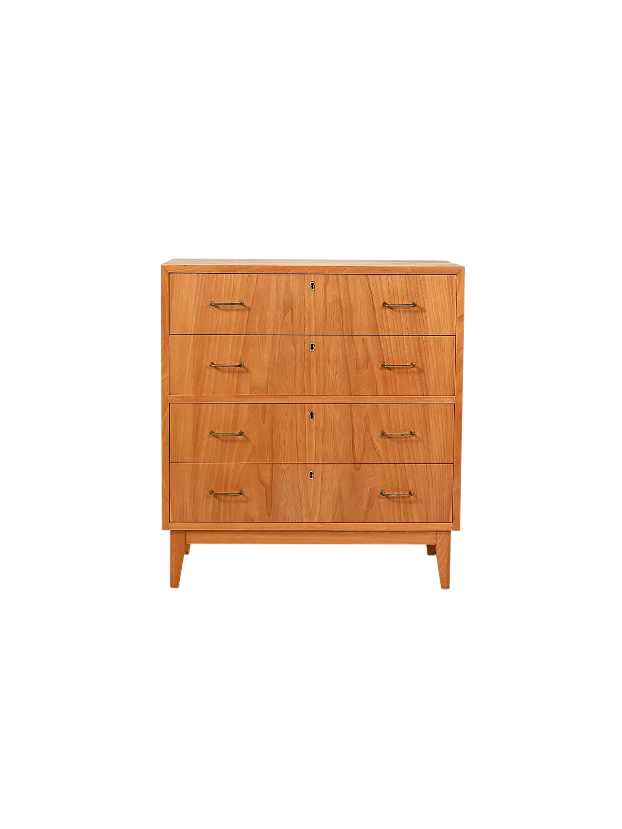 Cassettiera scandinava in olmo anni ’50 11