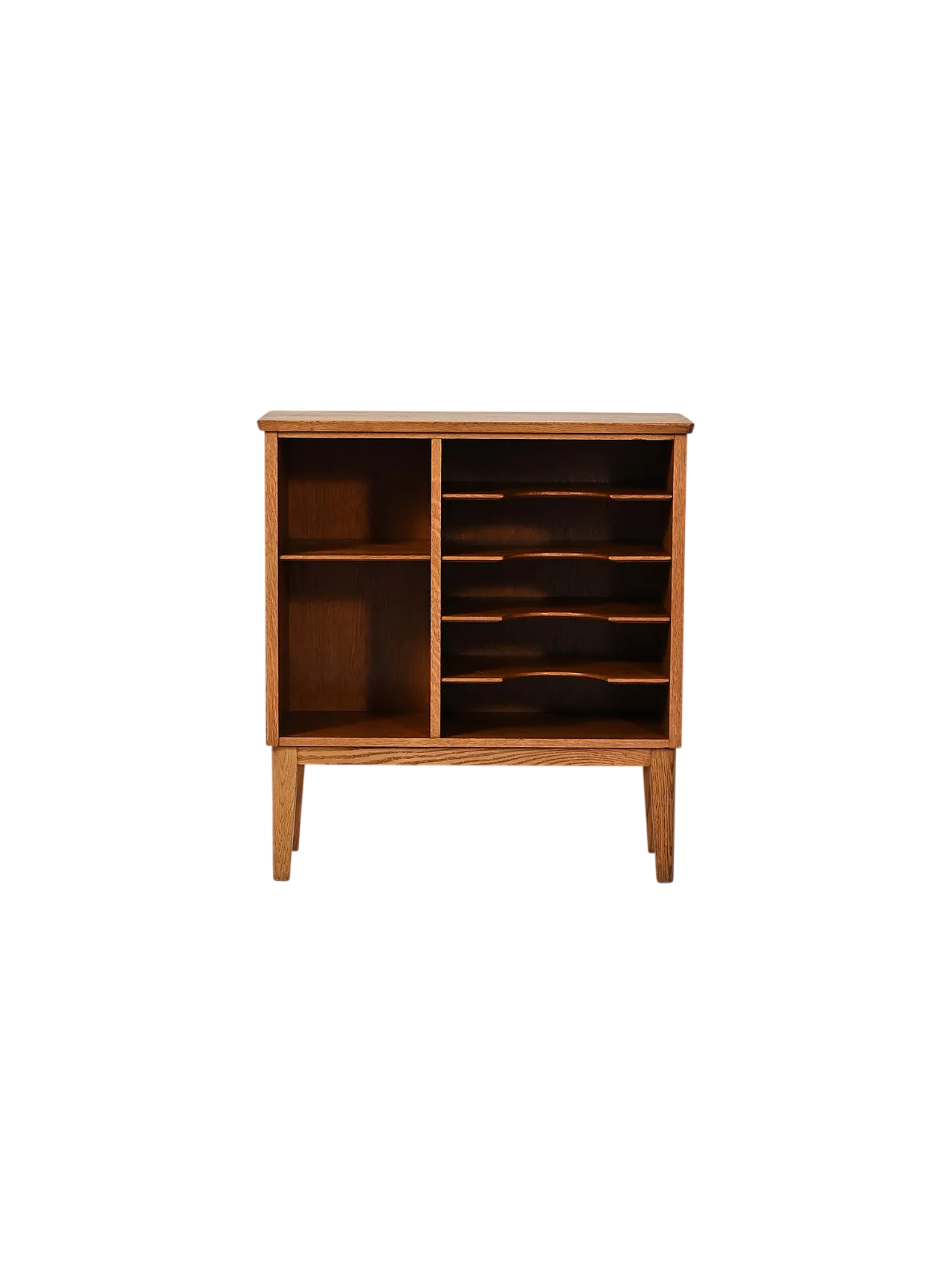 Mobiletto portariviste in rovere Åvidabergs anni ’50 10