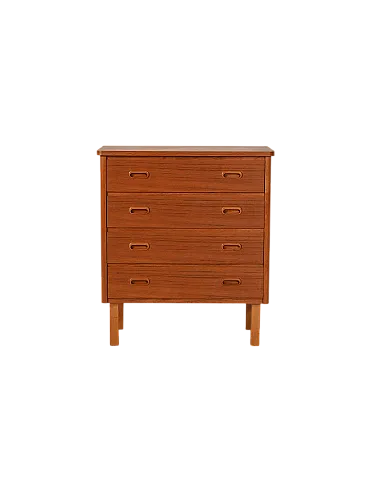 Cassettiera scandinava in teak anni ’60