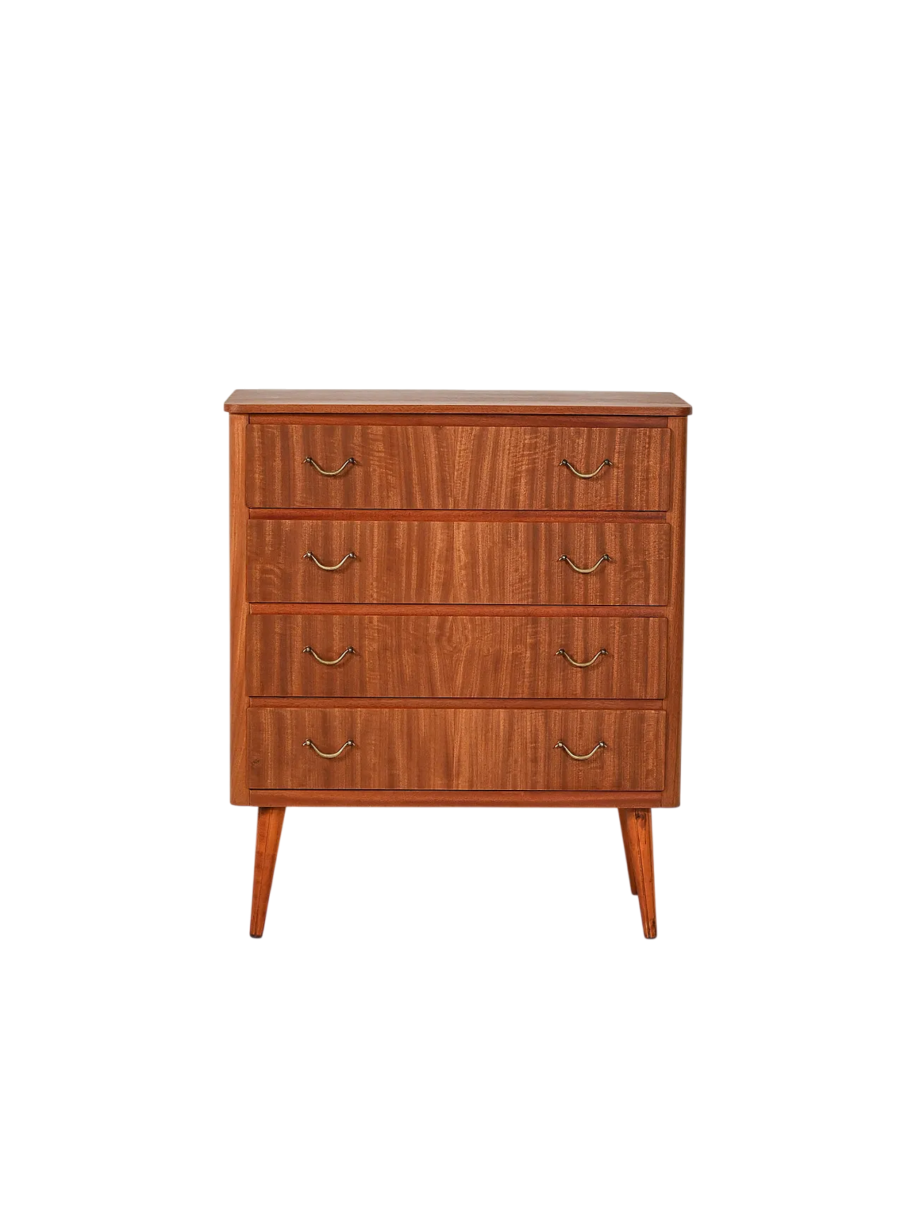Cassettiera scandinava in mogano anni ’50 8
