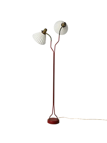 Lampada da terra a due bracci di Eskilstuna Elektrofabrik, anni 50