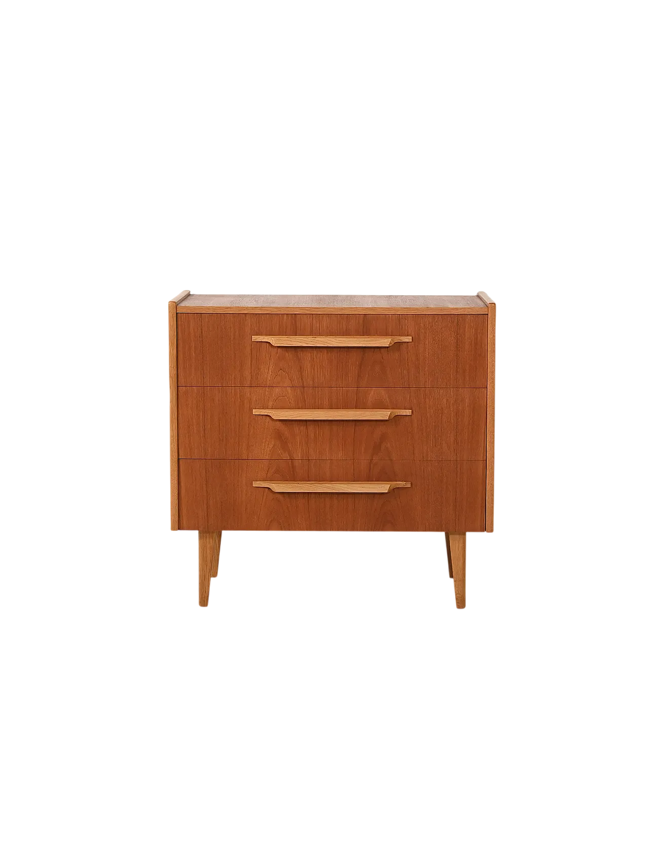 Cassettiera scandinava in teak e rovere, anni '60 8