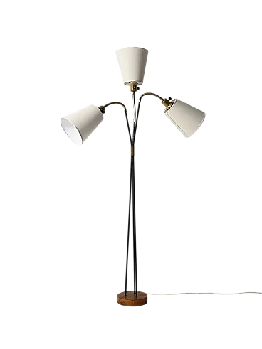 Lampada da terra scandinava con tre luci