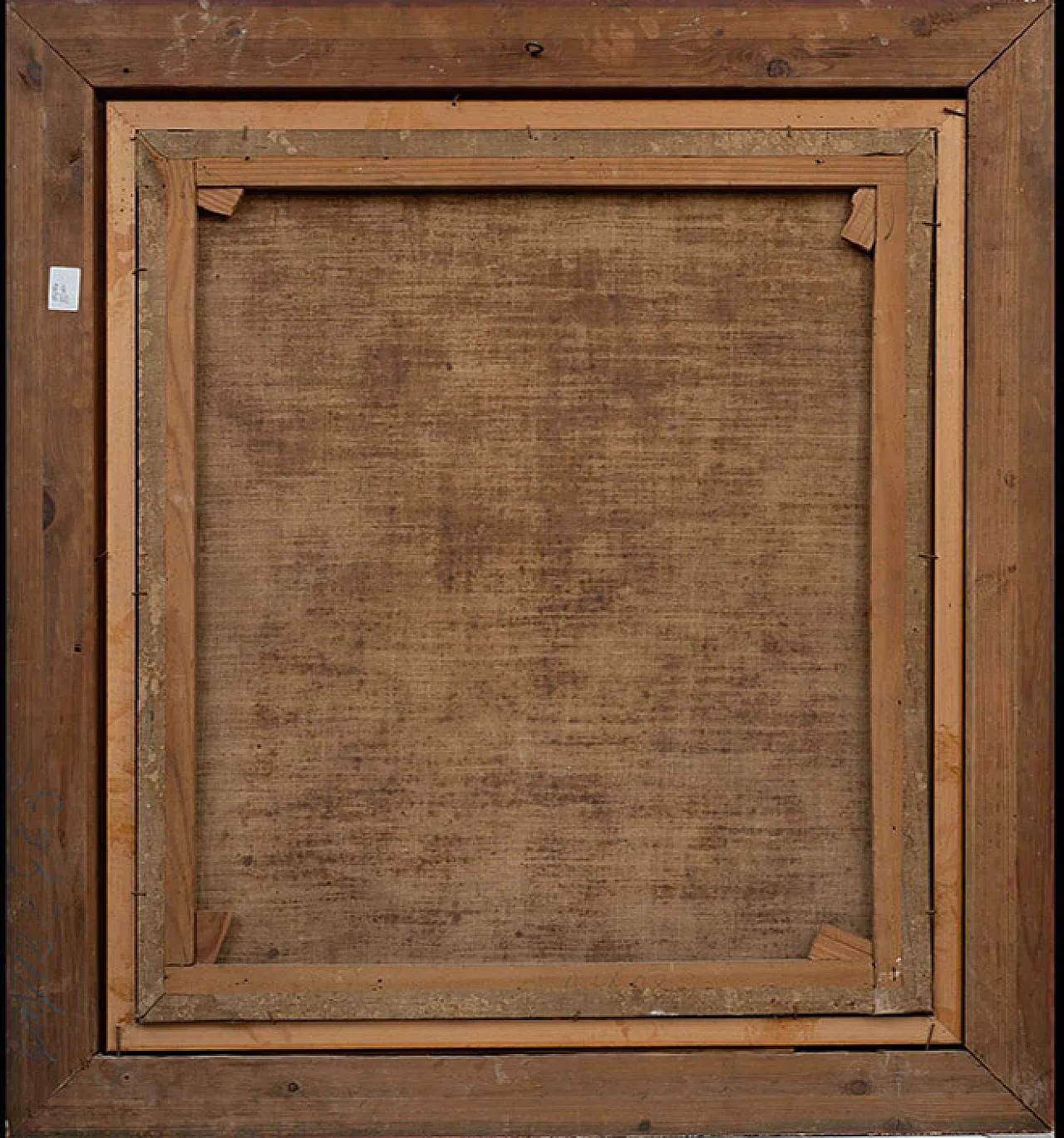 Dipinto olio su tela raffigurante busto di vescovo, '700 4