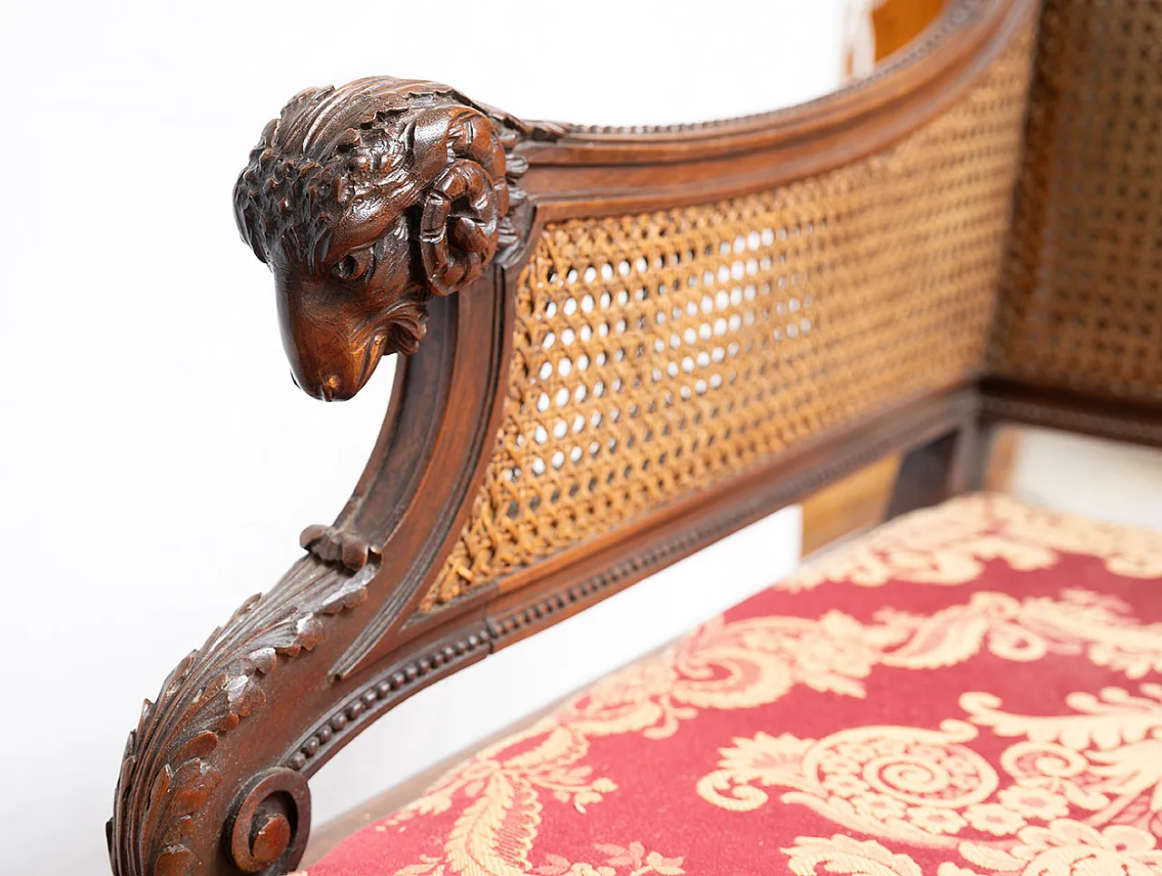 Panchetta Napoleone III in massello di noce, '800 2