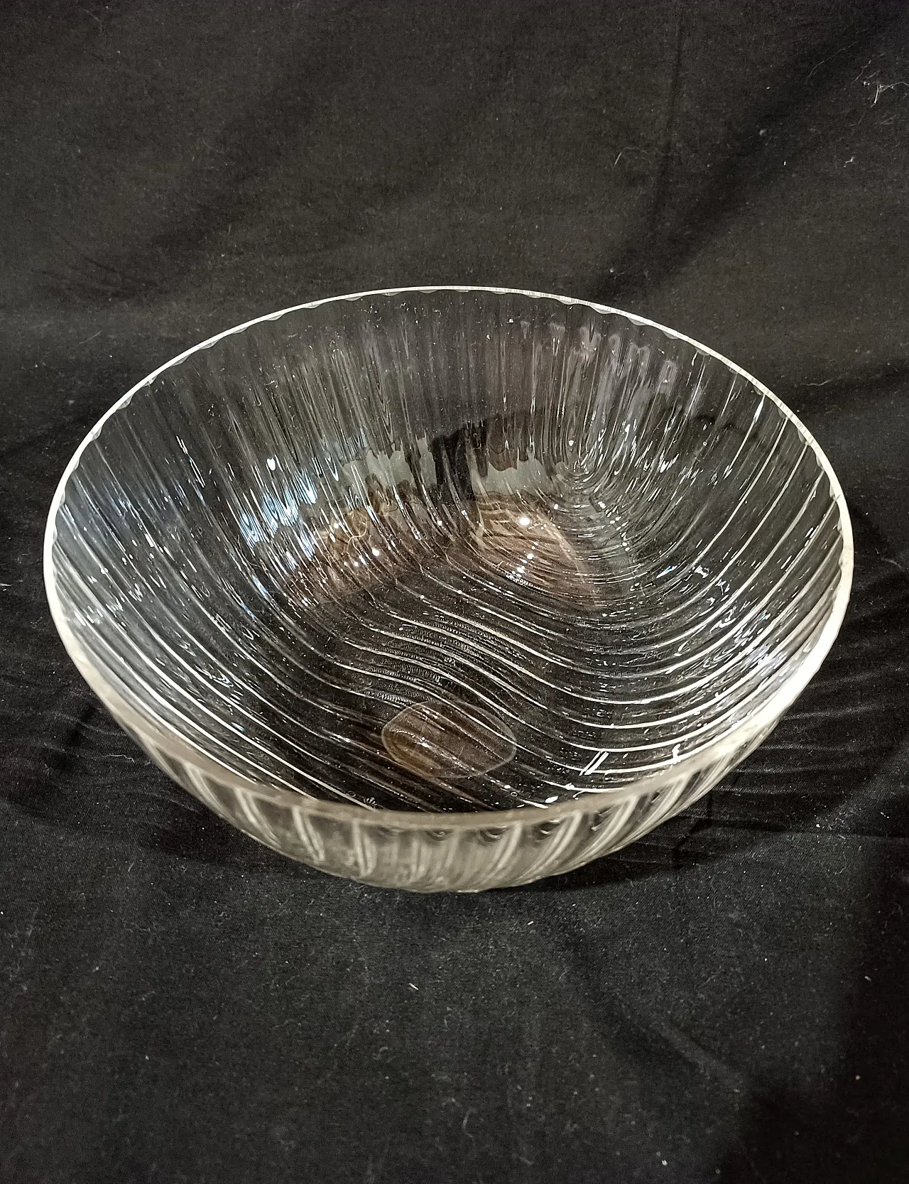 Ciotola Cristallo Decò Baccellata di Rosenthal, anni '70 7