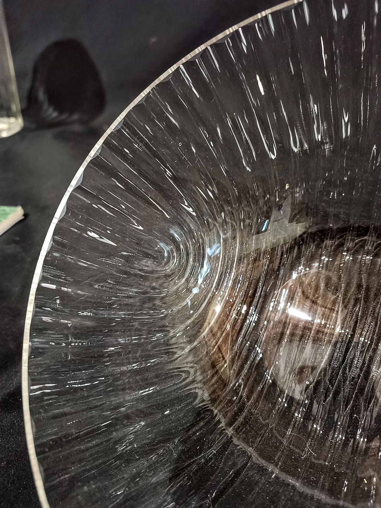 Ciotola Cristallo Decò Baccellata di Rosenthal, anni '70 9