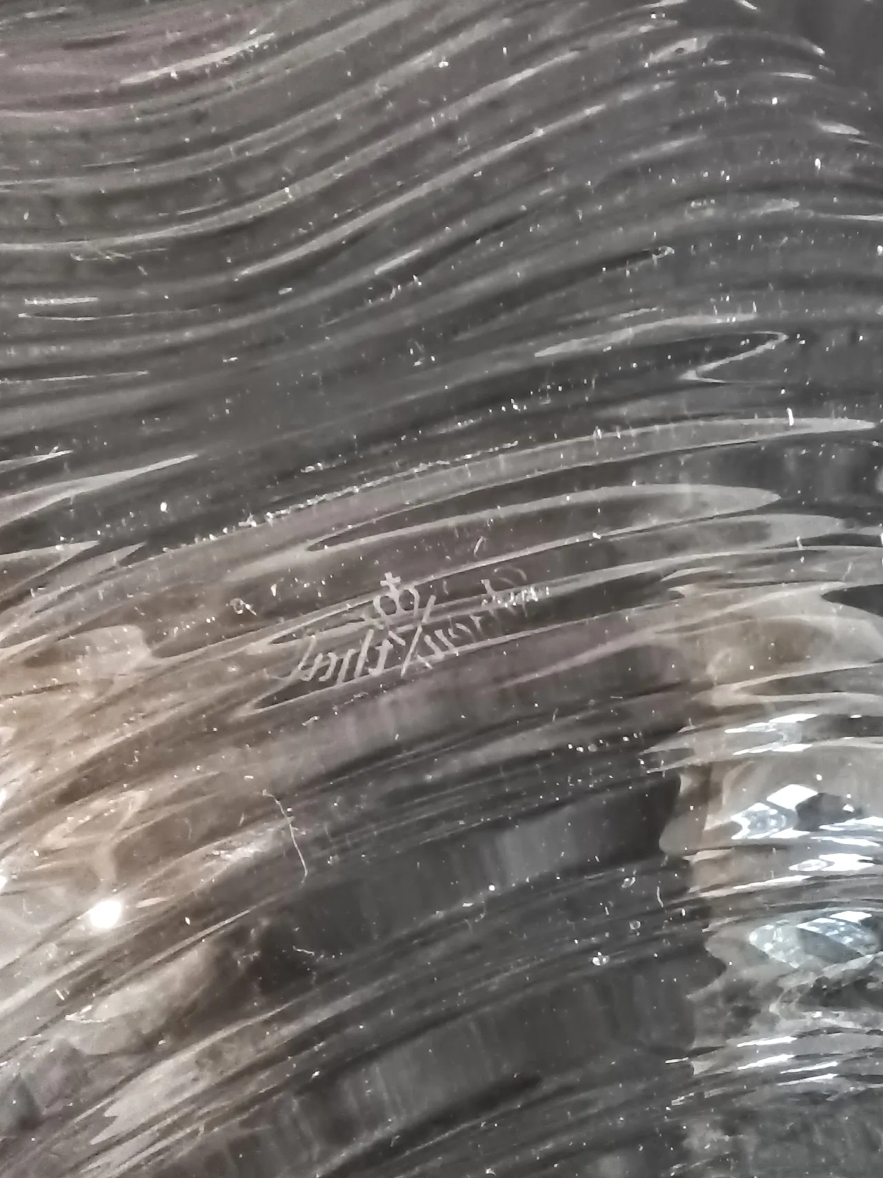 Ciotola Cristallo Decò Baccellata di Rosenthal, anni '70 15