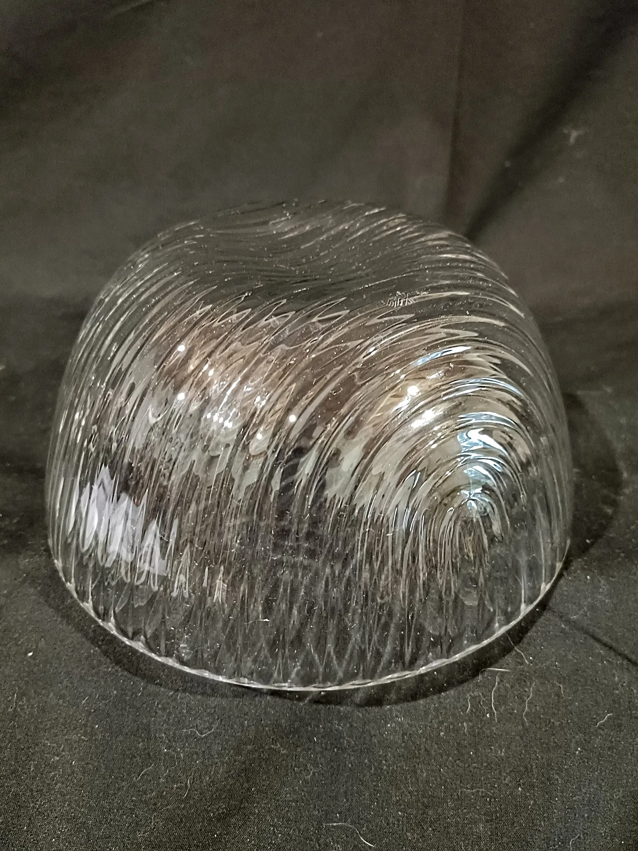 Ciotola Cristallo Decò Baccellata di Rosenthal, anni '70 17