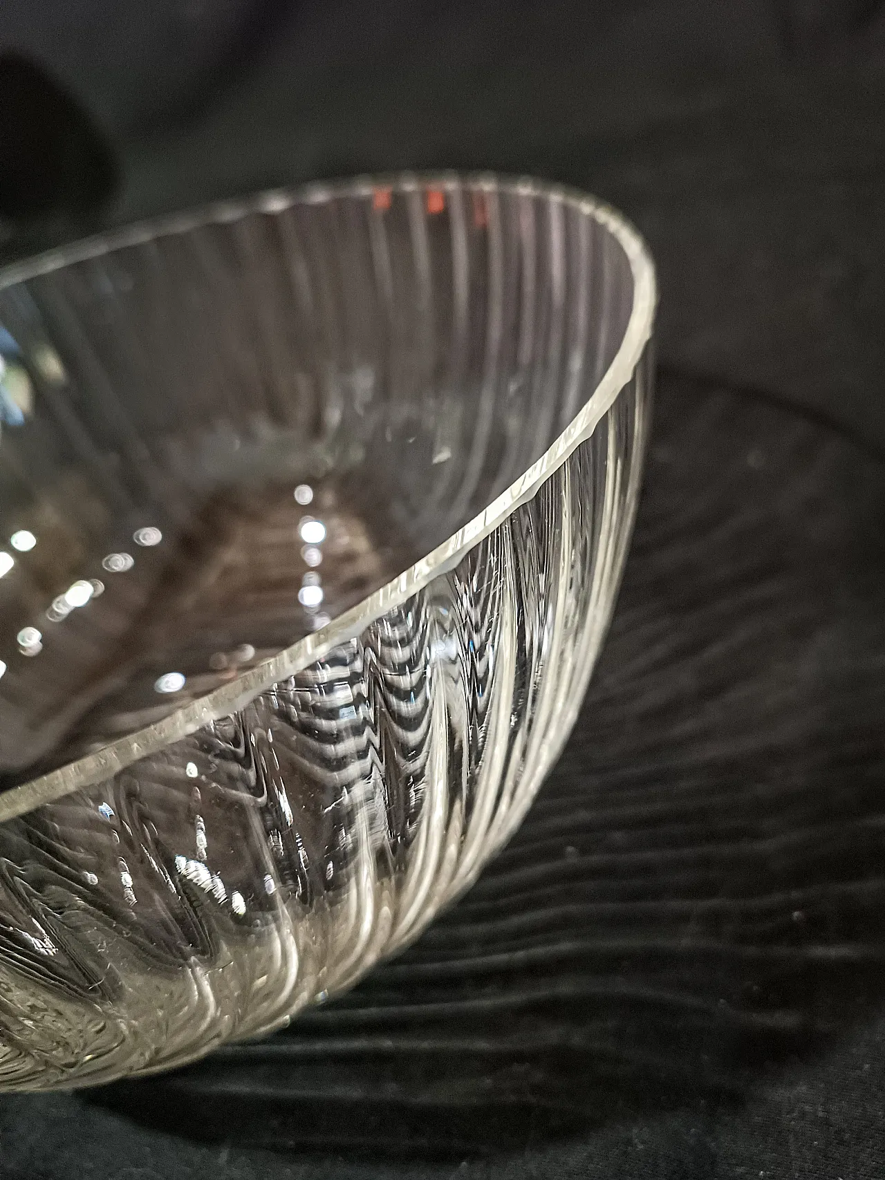 Ciotola Cristallo Decò Baccellata di Rosenthal, anni '70 18