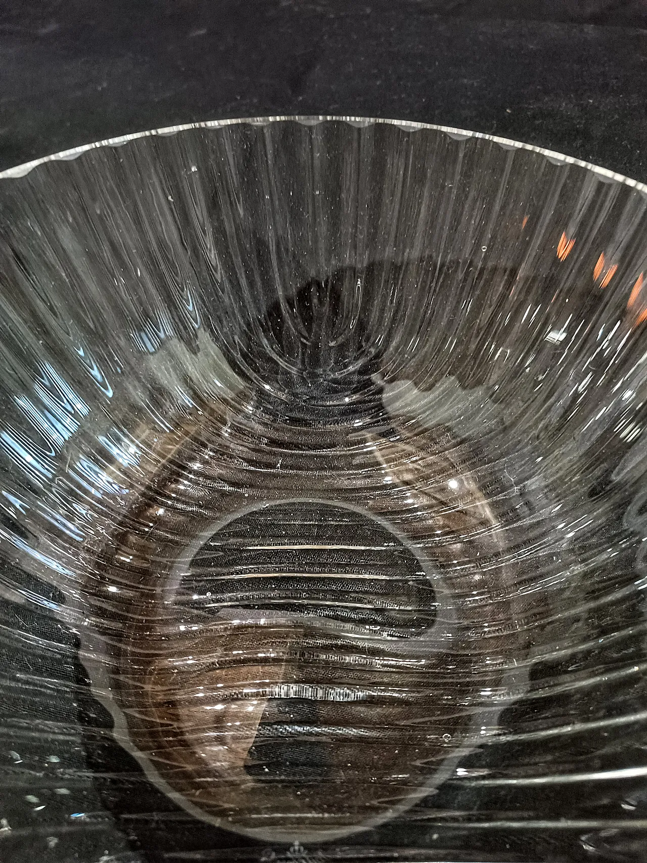 Ciotola Cristallo Decò Baccellata di Rosenthal, anni '70 22