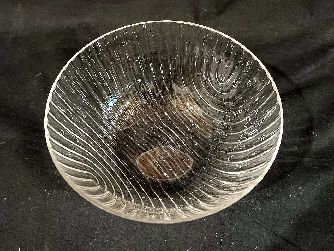 Ciotola Cristallo Decò Baccellata di Rosenthal, anni '70 25