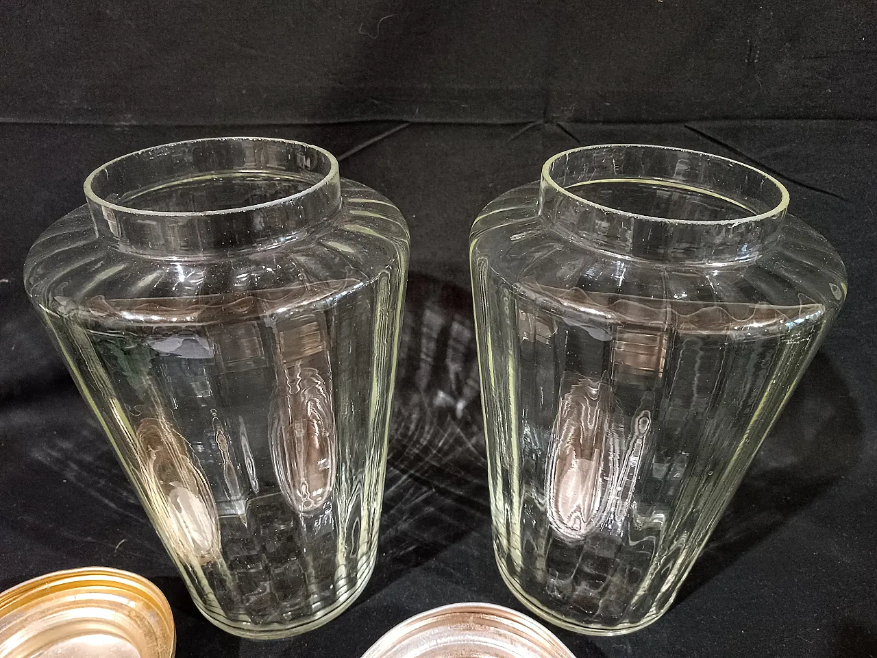 Coppia di vasi in vetro soffiato, anni '40 14