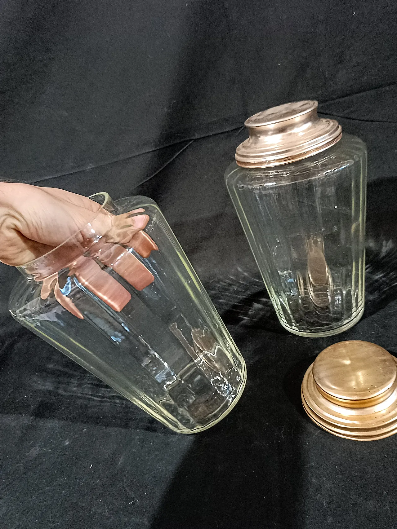 Coppia di vasi in vetro soffiato, anni '40 19