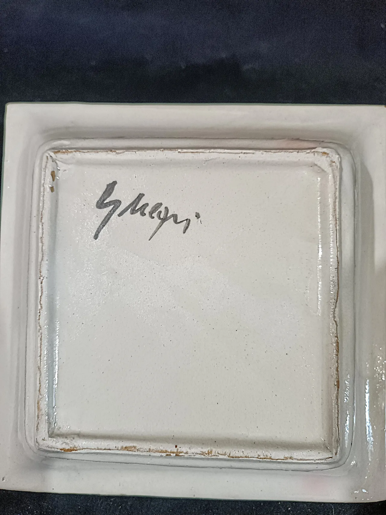 Ceramica dipinta a mano firmata di Sandro Negri, anni '80 13