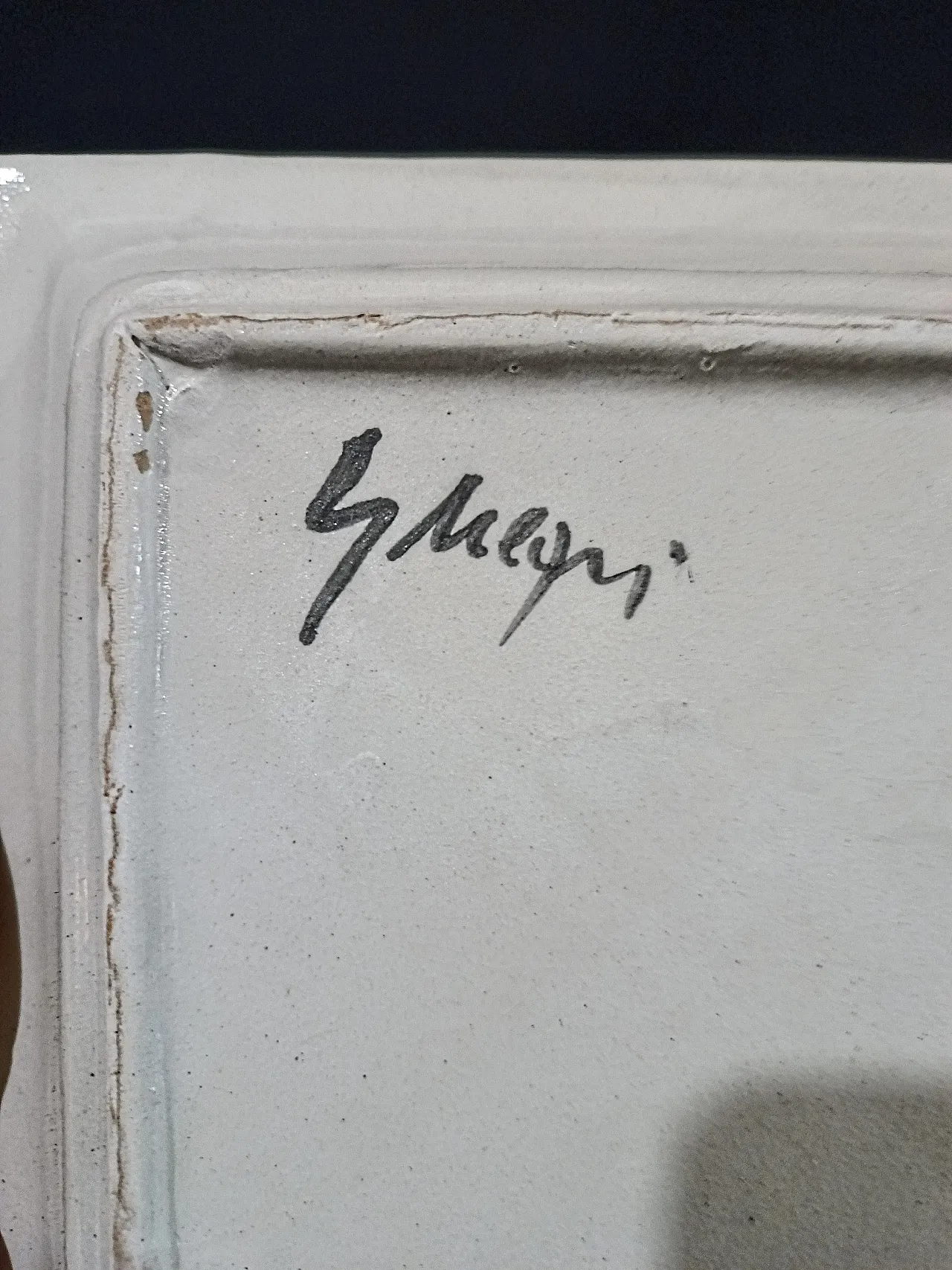 Ceramica dipinta a mano firmata di Sandro Negri, anni '80 17