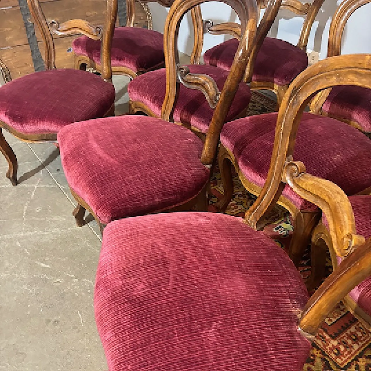 10 sedie Luigi Filippo, metà '800 3